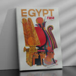 Affiche vintage Fly TWA Egypt (U.A.R) – Up Up and Away – Image 2
