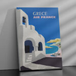 Affiche Vintage Air France - Grèce 1950 – Image 2