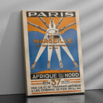 Affiche Vintage Paris – Marseille – Afrique du Nord 1930 | PLM – Image 2