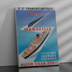 Affiche vintage style rétro Algérie - Dzeco Art