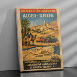 Vintage - Chemins de fer Algériens- Alger Djelfa - Laghouat Ghardaia El Golea Ouargla Dzeco Art