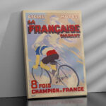 Affiche vintage La Française Diamant – 8 fois Champion de France – Image 3