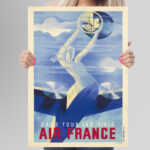 Affiche Air France – Dans tous les ciels – Roger de Valerio – Image 5