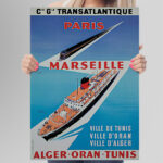 Affiche vintage style rétro Algérie - Dzeco Art