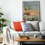 Affiche Ligue maritime française – Exposition Bordeaux 1907 – Image 4