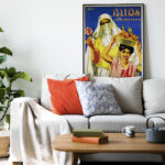 Affiche vintage style rétro Algérie - Dzeco Art