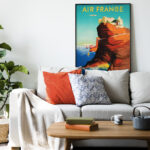 Affiche Vintage Air France - Corse 1949 – Image 4