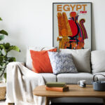 Affiche vintage Fly TWA Egypt (U.A.R) – Up Up and Away – Image 4