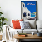 Affiche Vintage Air France - Grèce 1950 – Image 4