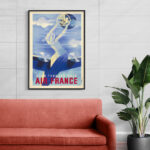 Affiche Air France – Dans tous les ciels – Roger de Valerio – Image 7