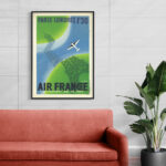 Affiche Air France Paris Londres 1h30 – Le confort qui va vite 1936 – Image 5