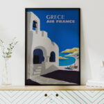 Affiche Vintage Air France - Grèce 1950 – Image 5