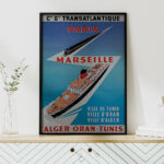 Affiche vintage style rétro Algérie - Dzeco Art