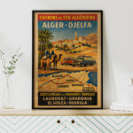 Vintage - Chemins de fer Algériens- Alger Djelfa - Laghouat Ghardaia El Golea Ouargla Dzeco Art