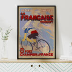 Affiche vintage La Française Diamant – 8 fois Champion de France – Image 6