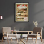 Affiche Lac Léman Suisse – Navigation CGN 1901 – Image 6