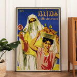Affiche vintage style rétro Algérie - Dzeco Art