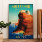 Affiche Vintage Air France - Corse 1949 – Image 6
