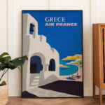 Affiche Vintage Air France - Grèce 1950 – Image 6
