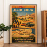 Vintage - Chemins de fer Algériens- Alger Djelfa - Laghouat Ghardaia El Golea Ouargla Dzeco Art