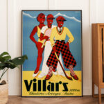 Affiche vintage Villars 1934 – Station de ski et tourisme suisse – Image 4