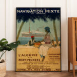 Affiche vintage Algérie collection Dzeco Art