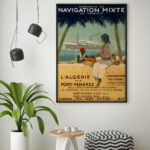 Affiche vintage Algérie collection Dzeco Art