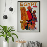 Affiche vintage Fly TWA Egypt (U.A.R) – Up Up and Away – Image 7