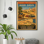 Vintage - Chemins de fer Algériens- Alger Djelfa - Laghouat Ghardaia El Golea Ouargla Dzeco Art