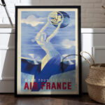 Affiche Air France – Dans tous les ciels – Roger de Valerio – Image 2
