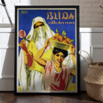 Affiche vintage style rétro Algérie - Dzeco Art