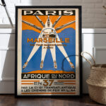 Affiche Vintage Paris – Marseille – Afrique du Nord 1930 | PLM – Image 8