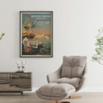 Affiche Ligue maritime française – Exposition Bordeaux 1907 – Image 8