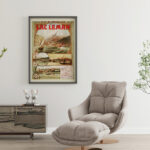 Affiche Lac Léman Suisse – Navigation CGN 1901 – Image 8