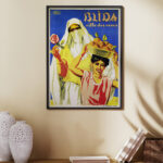 Affiche vintage style rétro Algérie - Dzeco Art