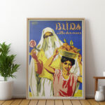 Affiche vintage style rétro Algérie - Dzeco Art