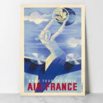 Affiche Air France – Dans tous les ciels – Roger de Valerio