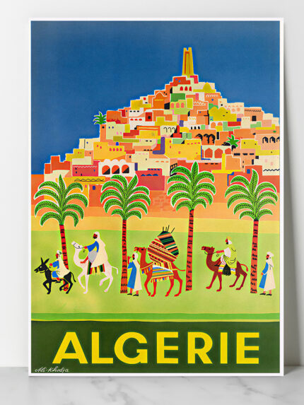 Dzeco Art Vintage - Algérie - Office du Tourisme ALGERIA 1960 (Peintre Ali KHODJA 1923-2010)