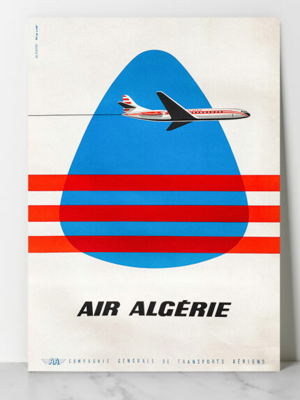 Vintage -Aviation - aljanvic CARAVELLE Air Algerie-vers 1965 DzecoArt