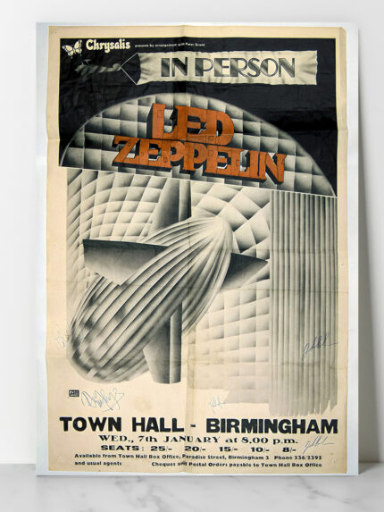 Vintage - Cinema & Musique - Led Zeppelin - Town Hall - Birmingham DzecoArt