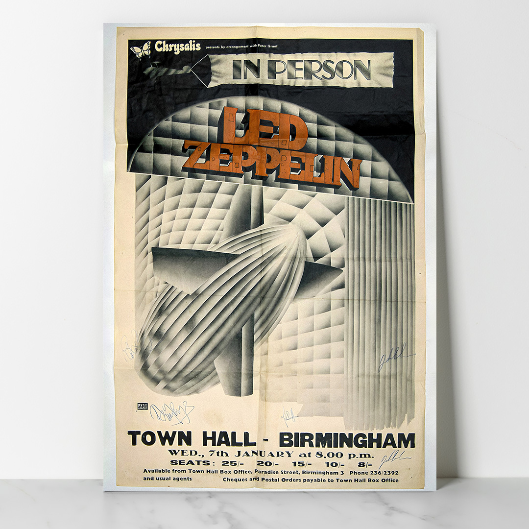 Main Vintage - Cinema & Musique - Led Zeppelin - Town Hall - Birmingham Vintage - Cinema & Musique - Led Zeppelin - Town Hall - Birmingham DzecoArt
