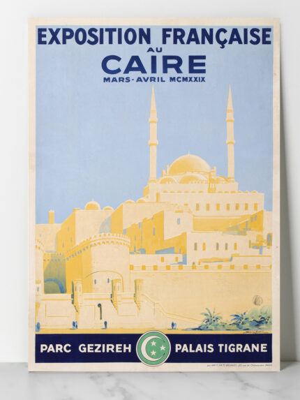 Vintage-LE CAIRE EXPOSITION FRANÇAISE AU CAIRE PARC GEZIREH PALAIS TIGRANE 1929