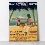 Affiche vintage Algérie collection Dzeco Art