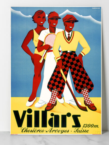 Villars, 1300m, Chesières-Arveyes, Suisse par Hans Handschin en 1934 DZECO ART