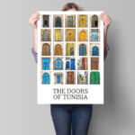 Affiche Vintage Tunisie | Portes Traditionnelles Mosaïque – Image 6