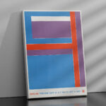 Affiche vintage abstraite 1965 – Bireline Preview – Image 2