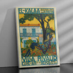 Affiche Vintage El-Kalaa sur Tlemcen - Villa Rivaud | Dzeco.art