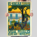 Affiche Vintage El-Kalaa sur Tlemcen - Villa Rivaud | Dzeco.art