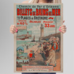Affiche Vintage Chemin de Fer d’Orléans 1890 | Dzeco Art – Image 3
