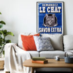Affiche Vintage Savon le Chat - Marseille 1895 | Dzeco Art – Image 4